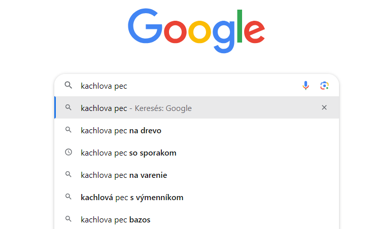 kachlova pec google